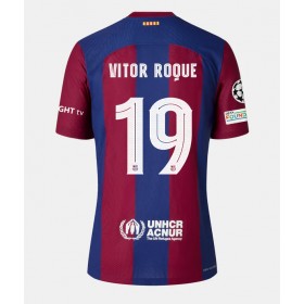 Barcelona Vitor Roque #19 Hemmakläder Dam 2023-24 Kortärmad